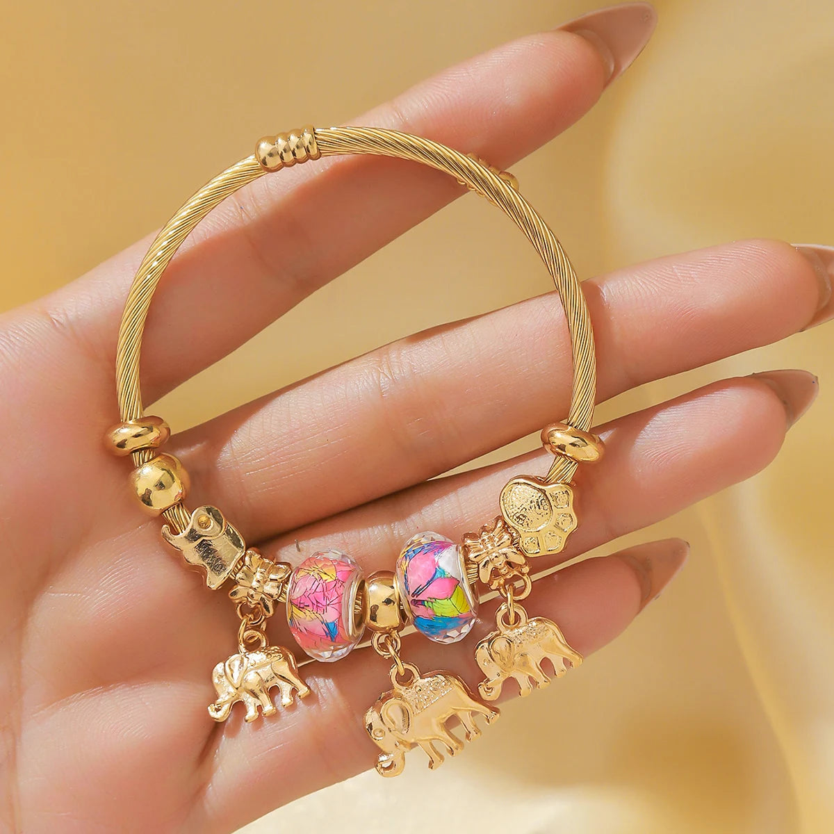 Fashionable Women's Stainless Steel Multi-Element Bracelet – Ideal for Daily Wear, Parties & Festival Gifts