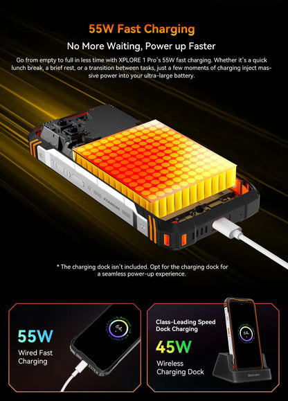 Blackview XPLORE 1 Pro Rugged Smartphone – Android 15, 6.78" 2.4K, 12GB+256/512GB, 20000mAh with FLIR Thermal Imaging