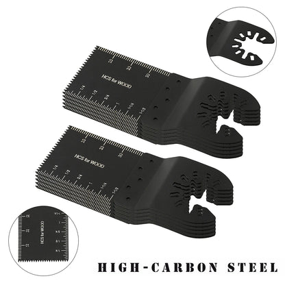 Universal Oscillating Saw Blades - 5-60PCS Multi Tool Cutting Blades with Scale for Wood, Dremel, Milwaukee & DIY Projects