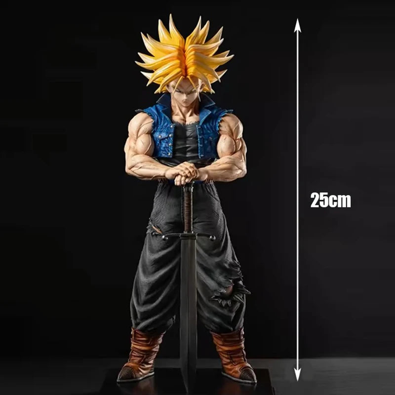 25cm Anime Dragon Ball Z Trunks Figure – Future Trunks MPVC Action Figure Statue, Collectible Model Toy for Children Gifts