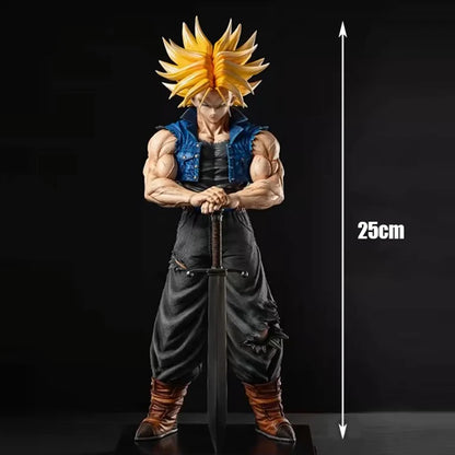 25cm Anime Dragon Ball Z Trunks Figure – Future Trunks MPVC Action Figure Statue, Collectible Model Toy for Children Gifts