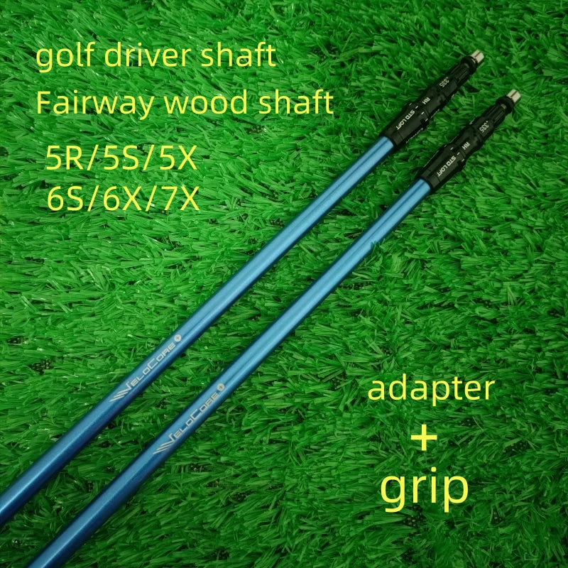 2024 New Golf Shaft - Blue Graphite Driver Shaft (5/6/7 S/R/X Flex), Wood Shafts with Free Assembly Sleeve & Grip