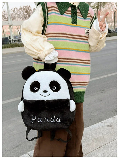 Kuromi & Cinnamoroll Plush Backpack — Cute Cartoon Soft Daypack for School, Travel & Daily Use