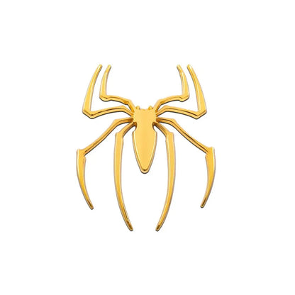 3D Metal Spider Car Sticker - Chrome Auto Emblem Badge for Exterior Styling & Vehicle Decoration
