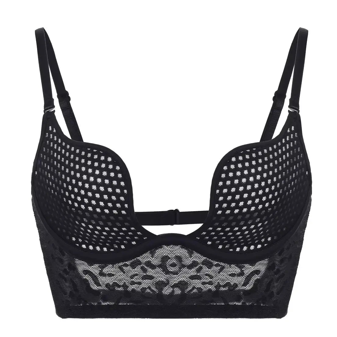 Mesh Underwire Bra - Breathable Backless Design with Multiple Wearing Styles Comfortable Lingerie Underwear