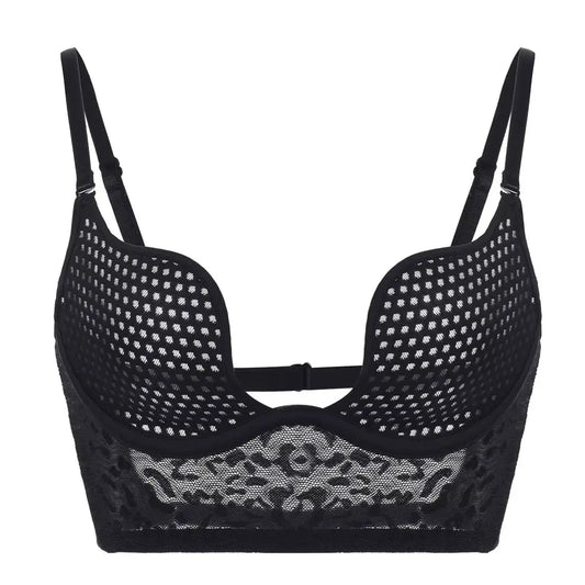 Mesh Underwire Bra - Breathable Backless Design with Multiple Wearing Styles Comfortable Lingerie Underwear