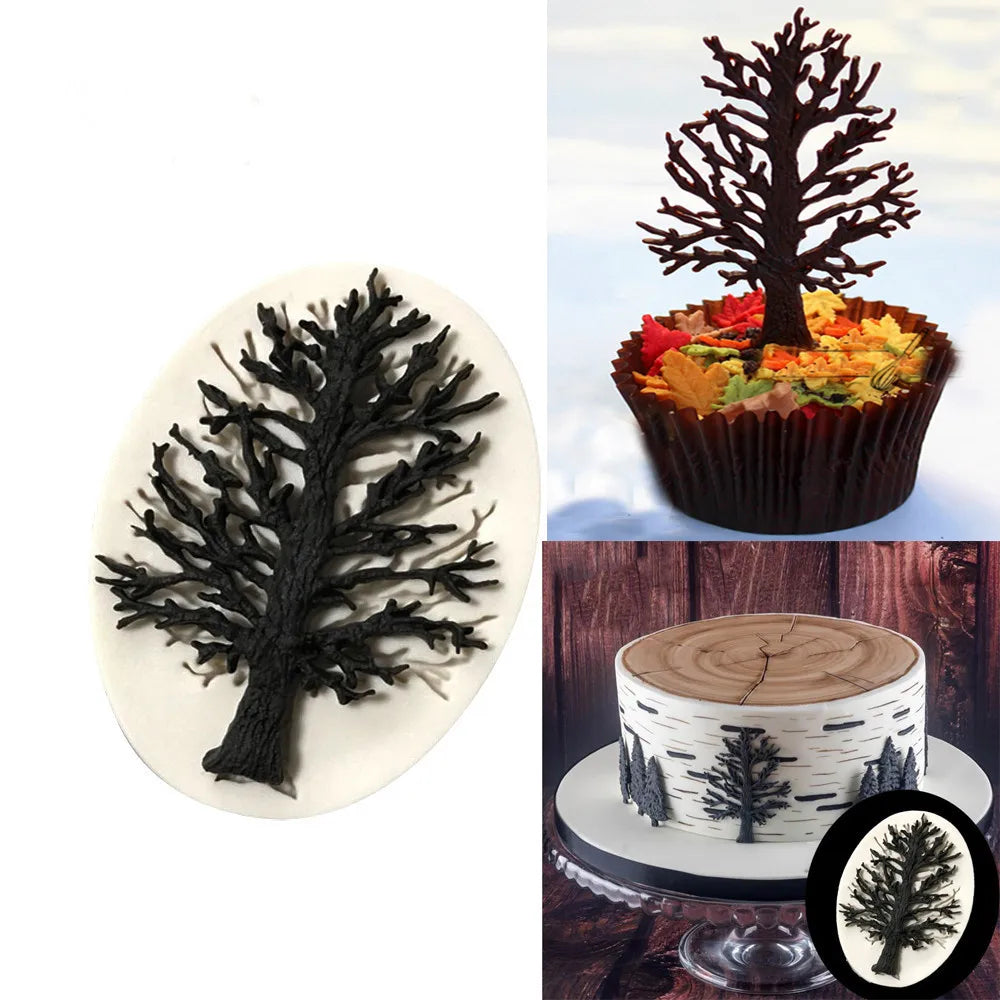 Christmas Tree Silicone Mold — Fondant Cake Decorating Sugarcraft Chocolate Gumpaste Tool