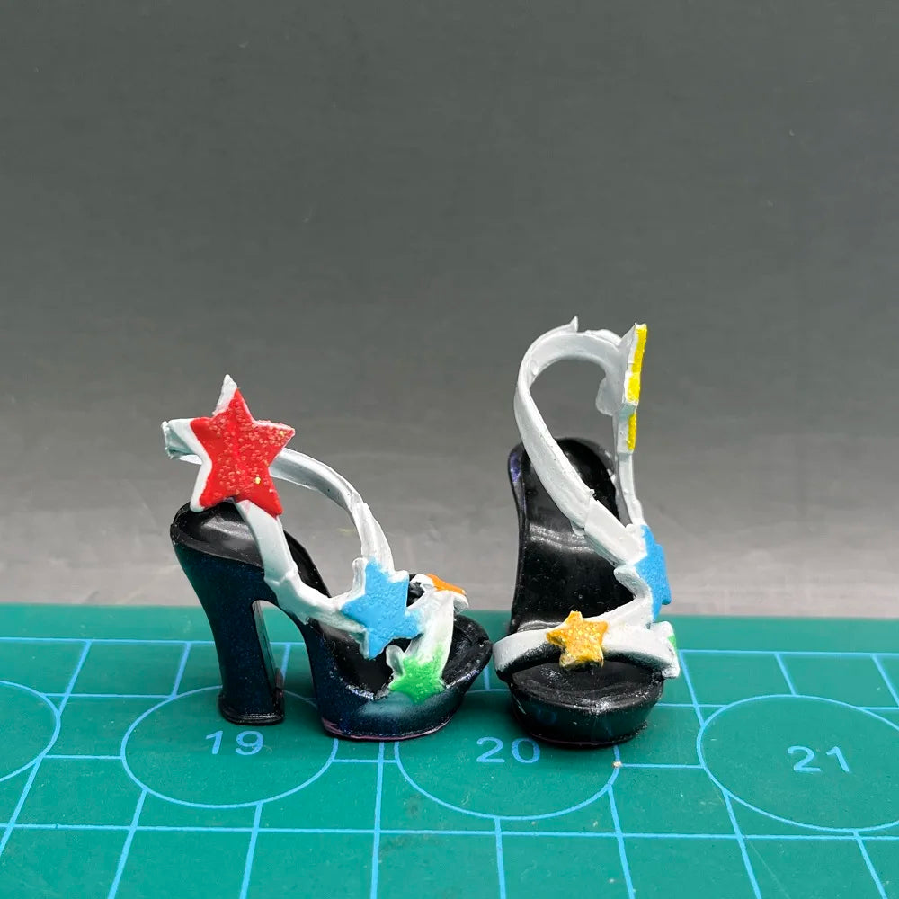 28cm Rainbow Big Sister Doll Shoes – Multi-Style Accessories for Girls, DIY Gift Toys