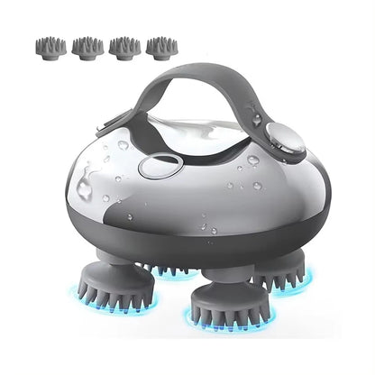 Electric Scalp Massager for Hair Growth – Portable Rechargeable Head Massage & Stress Relief, Waterproof Handheld Scratcher
