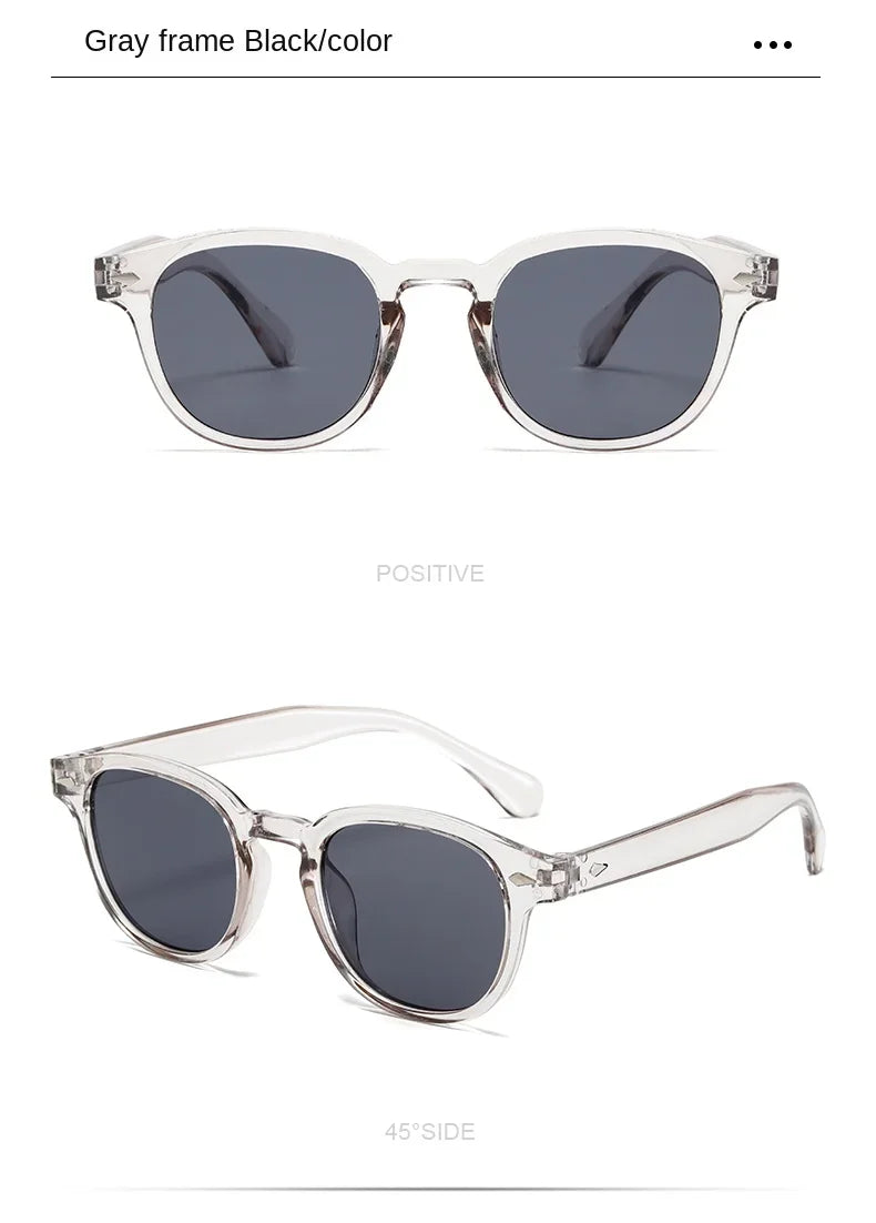 Vintage Rectangle Sunglasses – Luxury Designer Square Sun Glasses for Men & Women