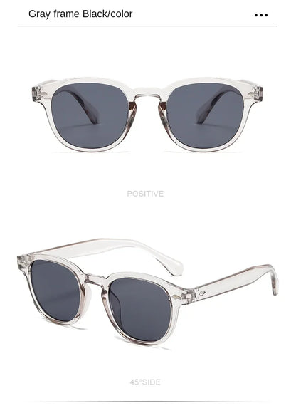 Vintage Rectangle Sunglasses – Luxury Designer Square Sun Glasses for Men & Women
