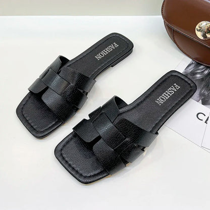 Summer Women's Slippers - High-Quality Slides Sandals & Fashion Beach Flat Shoes for Women