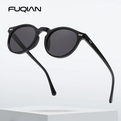 Retro Round Polarized Sunglasses – Vintage Fashion Shades for Men & Women, Driving Eyeglasses