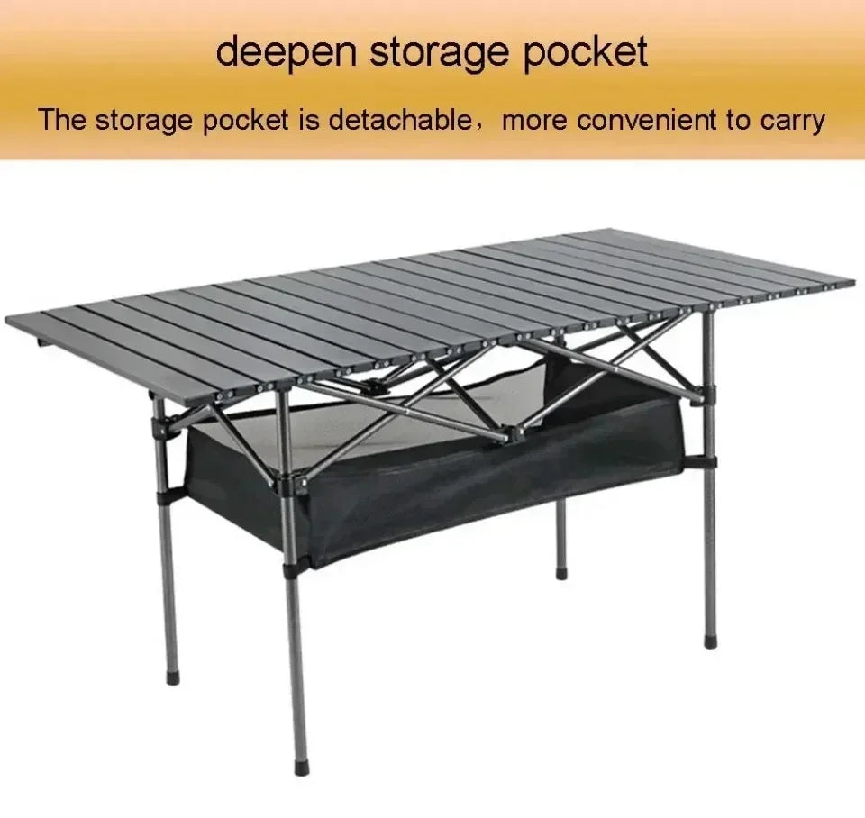 Outdoor Picnic Table with Carrying Bag – Lightweight Portable Folding Desk for Camping & Self-Driving Trips