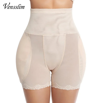 Vensslim Women's Hip Enhancer Body Shaper - Butt Lifter Shapewear Underwear with High Waist Trainer, Plus Size Tummy Control Panties
