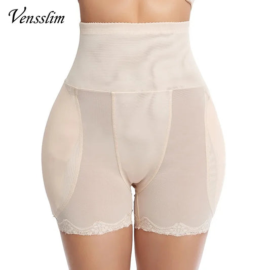 Vensslim Women's Hip Enhancer Body Shaper - Butt Lifter Shapewear Underwear with High Waist Trainer, Plus Size Tummy Control Panties