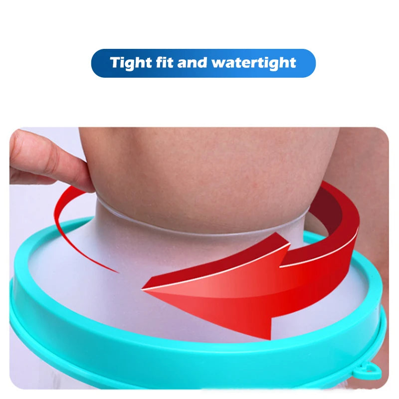 Waterproof Shower Cover for Adults — Cast & Bandage Protector for Arm, Leg, Hand, Wound & Fracture
