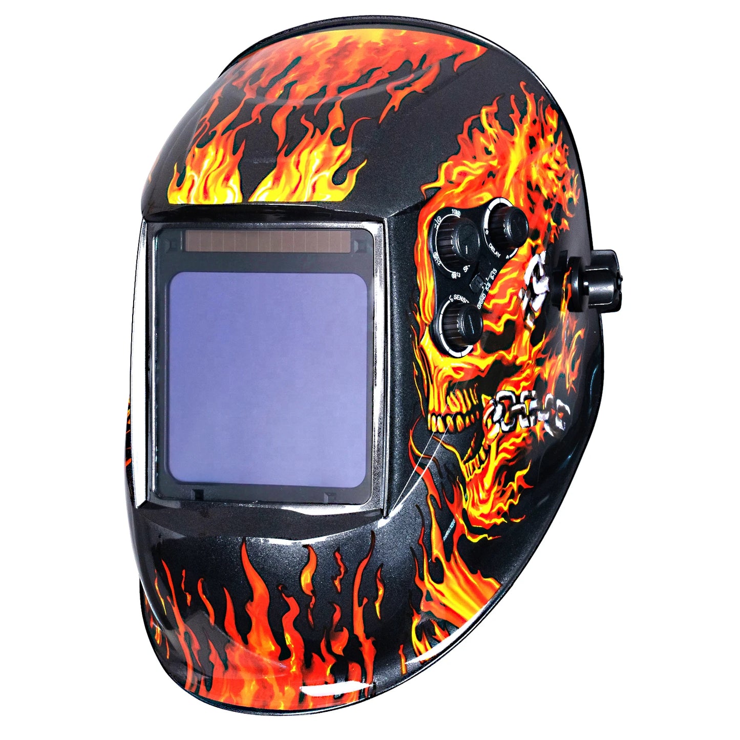 Auto Darkening Welding Helmet – TRUE Color 1/1/1/1 Large View 100x97mm with 4 Sensors for MIG/MAG/MMA