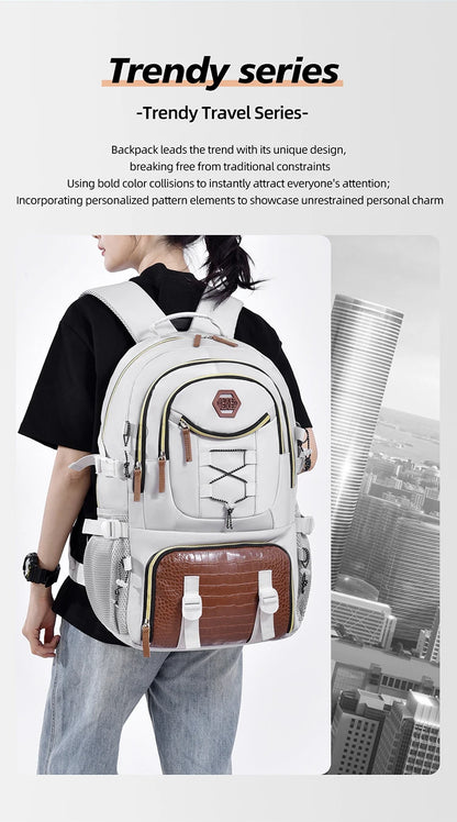 Outdoor Travel Backpack – Large Capacity Sports & Camping Knapsack for Men & Women, Laptop Bag with Shoes Pocket
