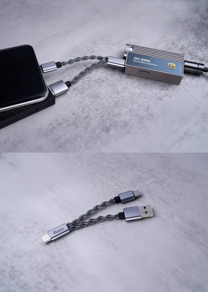 IBASSO CB19 Decoding Ear Amp – Small Tail Upgrade Cable for DC03Pro/04Pro, DCElite