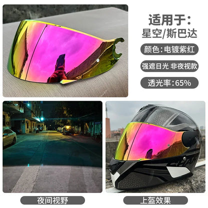 Motorcycle Helmet Visor for SHARK Skwal, D-Skwal 2 & Spartan Carbon — Replacement Shield