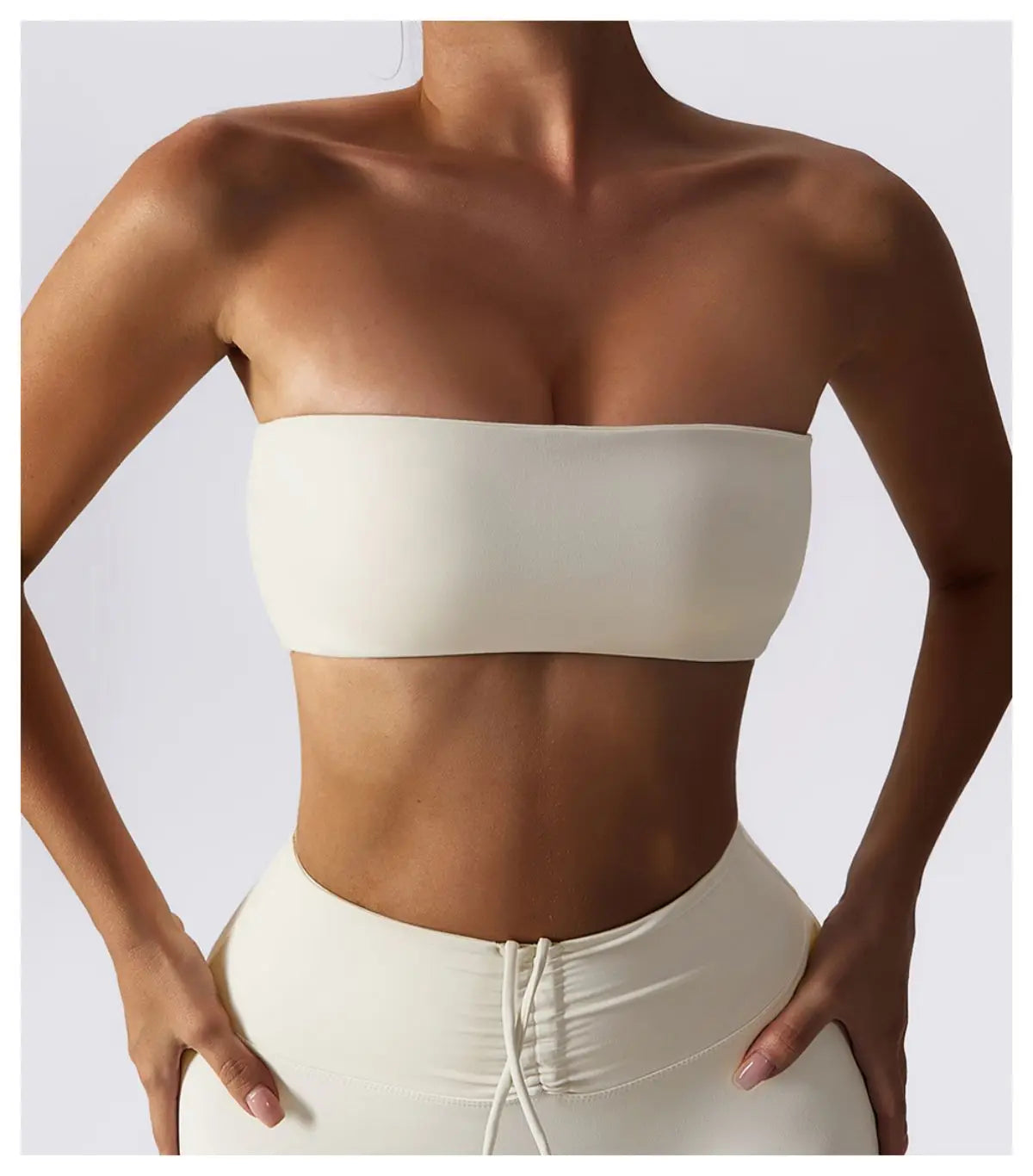 Women’s Strapless Sports Bra — Quick-Dry Yoga & Gym Tube Top | Fitness Chest Wrap Workout Bra