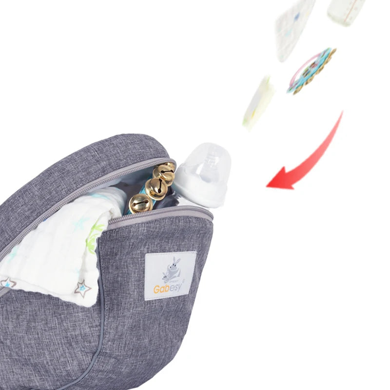 Ergonomic Baby Carrier Hip Seat – Portable Infant Waist Stool Sling, Front-Facing Kangaroo Wrap for Comfortable Baby Wearing Gear