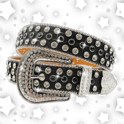 Luxury Rhinestone Belt – Diamond Crystal Studded Fashion Pin Buckle Belt for Women, Stylish Jeans Decoration