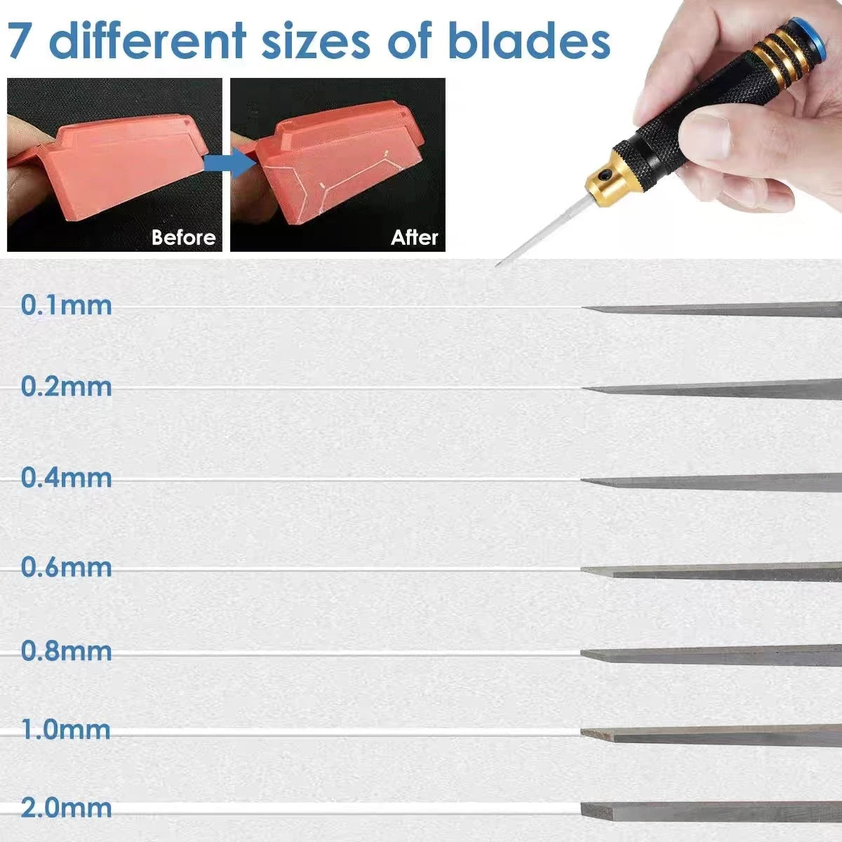 Wear-Resistant Model Carving Scriber Tool Set – Precision Engraving, Cutting & Resin Line Scribing Knife