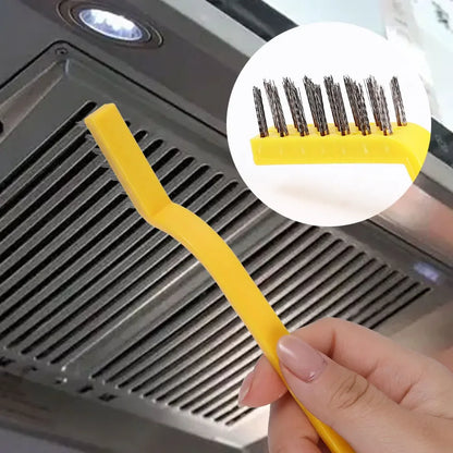 3Pcs Stainless Steel and Nylon Wire Brush Set - Rust Removal Cleaning Tools for Kitchen Pots - Essential Household Cleaning Supplies