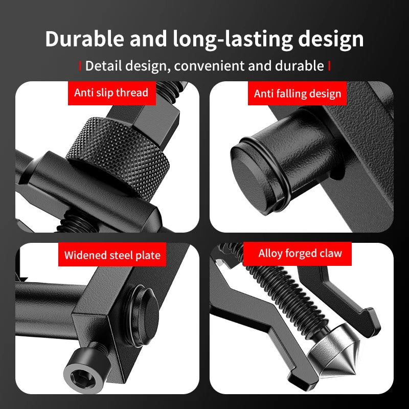 3-Claw Bearing Puller - Versatile Inner Gear Extractor Tool for Automotive Maintenance and DIY Repairs