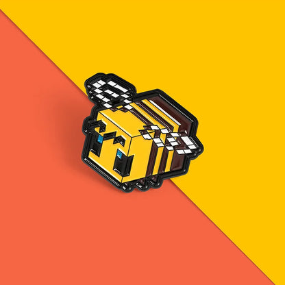 Geometry Bee Brooch – Unique Designer Metal Pin & Badge for Women’s Clothing & Accessories