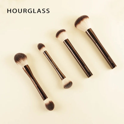 Hourglass Retractable Makeup Brush Set – Professional Eyeshadow, Foundation, Concealer, Powder, Bronzer, Blusher & Eyeliner Brushes
