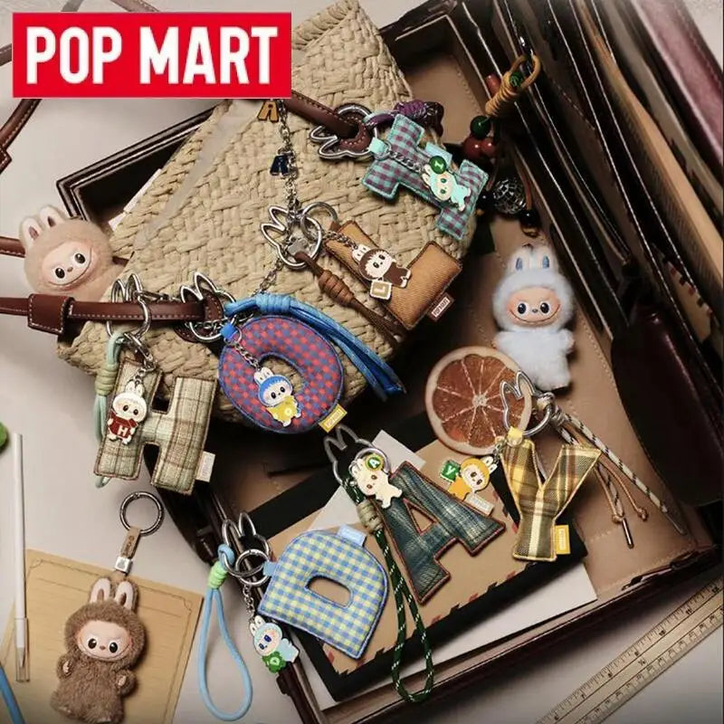 POP MART Labubu The Monsters Pin — Love Series Letter Pendant Blind Box, Mystery Toy Figure Ornament