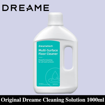 Original Cleaning Solution 1000ml – Compatible with Dreame X40 Ultra, X50 Ultra, L40 Ultra, L10s Pro Ultra Heat & X30 Ultra, Deep Floor Cleaning Formula