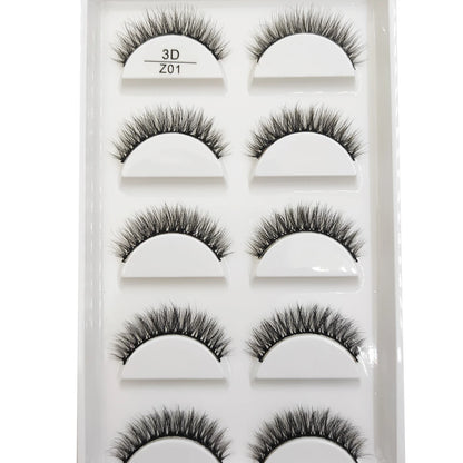 38 Styles 5 Pairs 3D Mink False Eyelashes – Natural Fake Lashes Makeup Beauty Tools