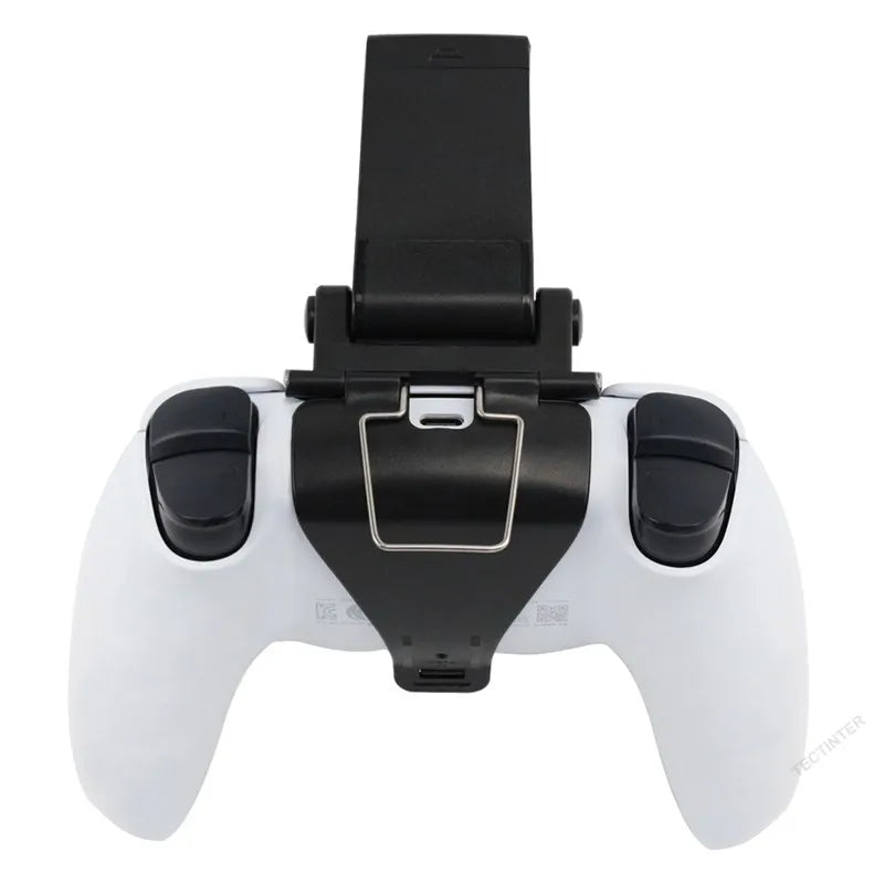 PS5 Controller Holder: Mobile Cell Phone Stand Mount for PlayStation 5 Gamepad - Compatible with Samsung S9/S8, Clip Bracket