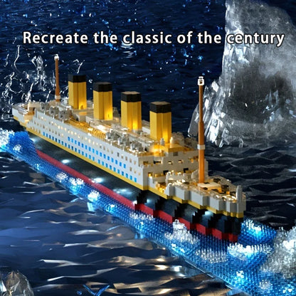Titanic Building Block Model - Giant Cruise Ship Assembly Puzzle Toy for Kids & Collectors