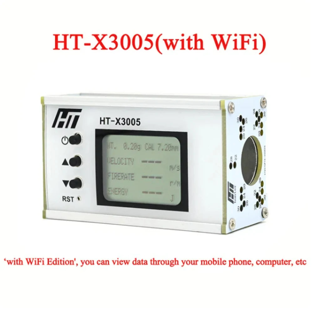 HT-X3006 Shooting Speed Meter – 1-999m/s Bullet Velocity & Energy Chronograph Tester