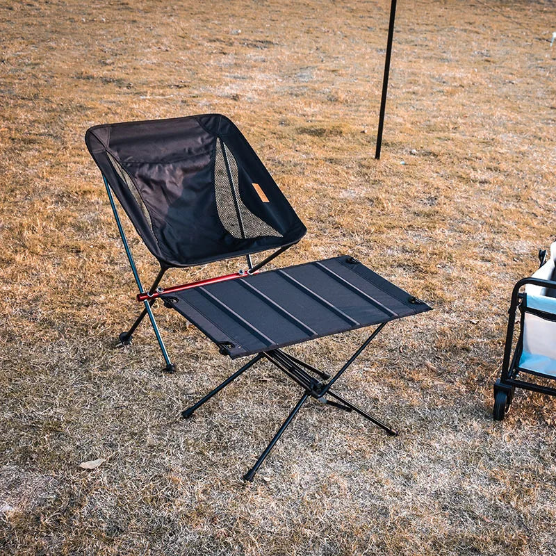 Portable Collapsible Table and Chair Set | Ultralight Outdoor Barbecue & Picnic Table for Road Trips and Camping