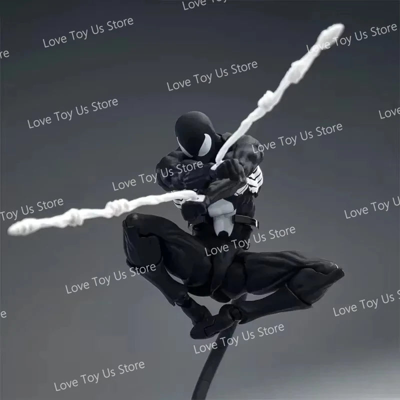 Original Mess Toys Spider Figure – Black Suit & Scarlet Spider Kaine Parker Action Figure