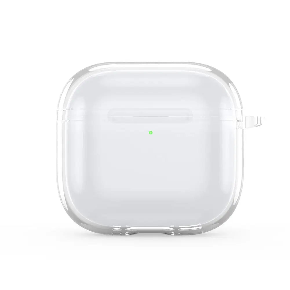 Translucent Protective Sleeve Case for AirPods 4 — Premium Drop-Proof Cover with Carabiner for AirPods 4th Generation