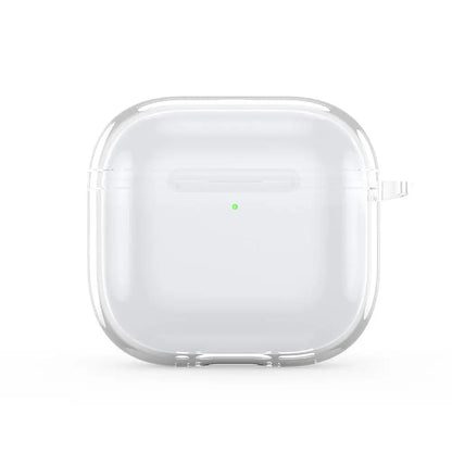 Translucent Protective Sleeve Case for AirPods 4 — Premium Drop-Proof Cover with Carabiner for AirPods 4th Generation
