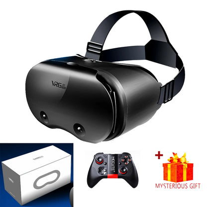 3D Virtual Reality VR Headset for iPhone & Android Smartphones – Immersive Mobile Phone VR Glasses with Real Lenses Goggles