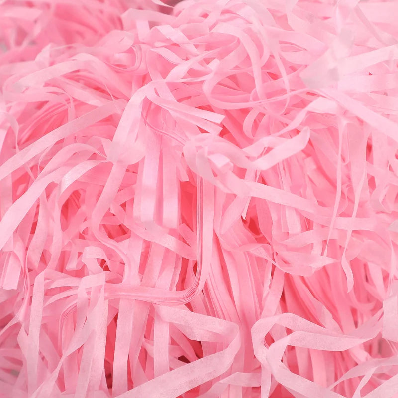 100g Colorful Crinkle Raffia Paper Filler – Shredded Lafite Grass for DIY Wedding, Party, Gift Box & Candy Packaging