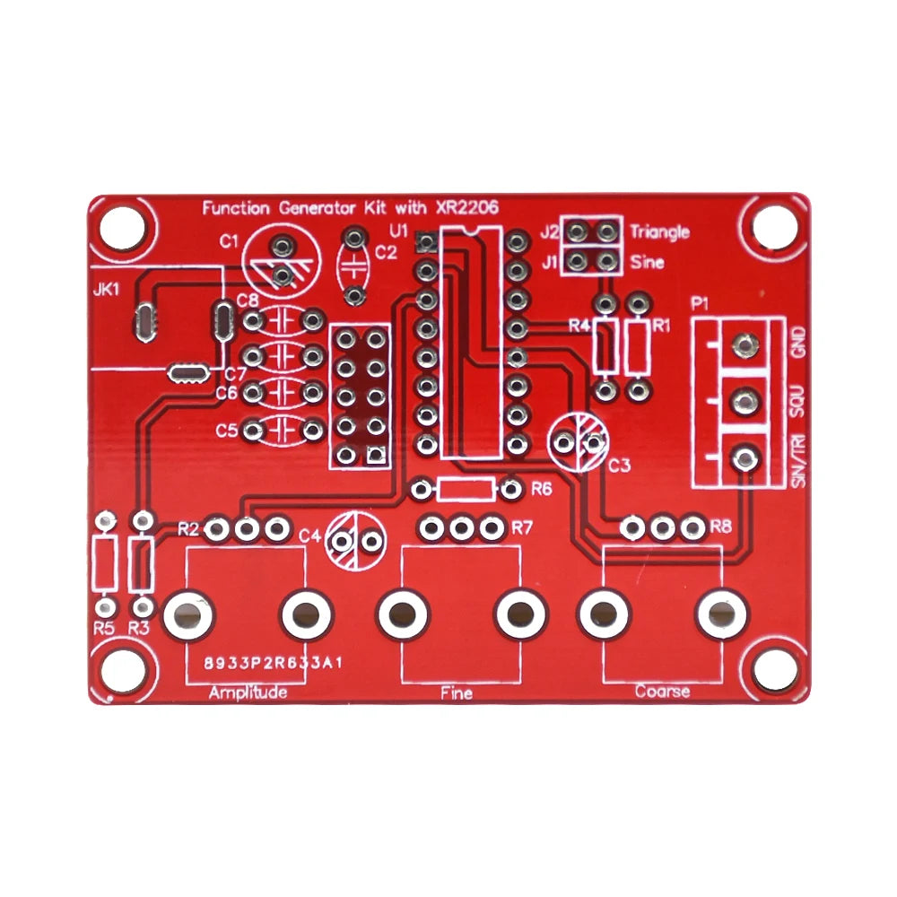 XR2206 Signal Generator DIY Kit – High Precision Sine, Triangle, Square Wave Output (1Hz–1MHz Adjustable)