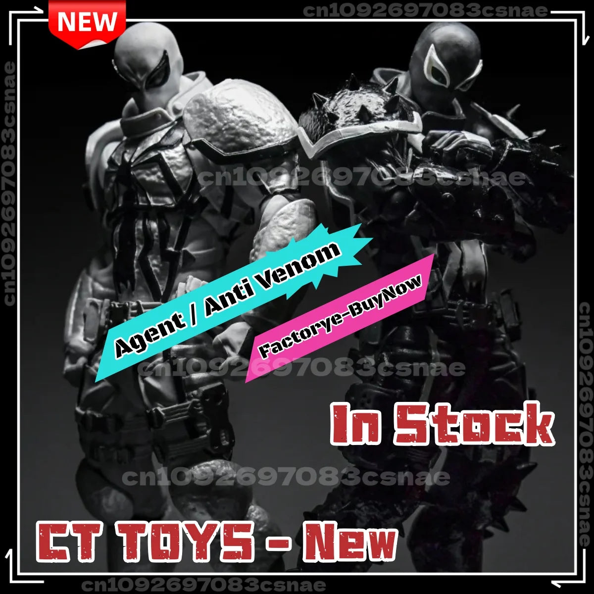 CT Toys Agent Venom Action Figure – Amazing Yamaguchi Anti-Venom Spiderman Anime Toy Gift