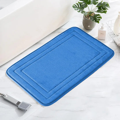Non-Slip Bathroom Mat - Soft, Comfortable Absorbent Floor Carpet, Machine Washable & Quick-Dry Shower Room Doormat