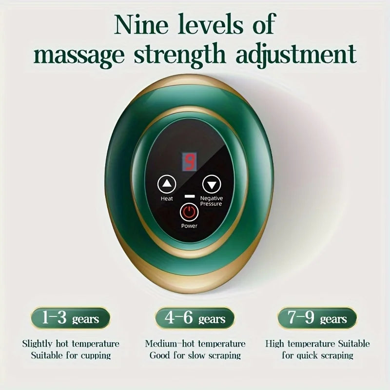 Electric Meridian Massage Brush – Full Body Cupping & Scraping Massager for Abdomen & Back Relief at Home