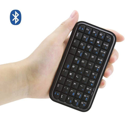 Mini Rechargeable Type-C Bluetooth 3.0 Keyboard – Slim 49-Key Wireless Keypad for Tablets & Smartphones